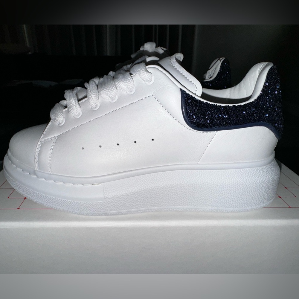 Alexander McQueen unisex platform sneakers. Size 32 is 13.5